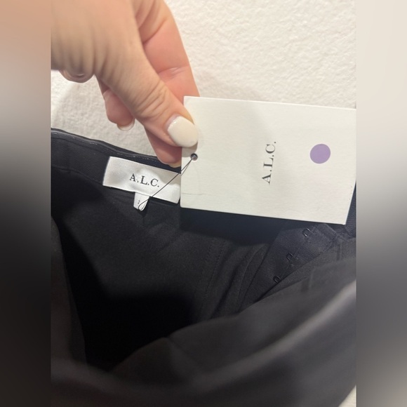 NWT A.L.C. Kate Strapless Belted Jumpsuit Black Size 2 – Missing Belt - Picture 7 of 9